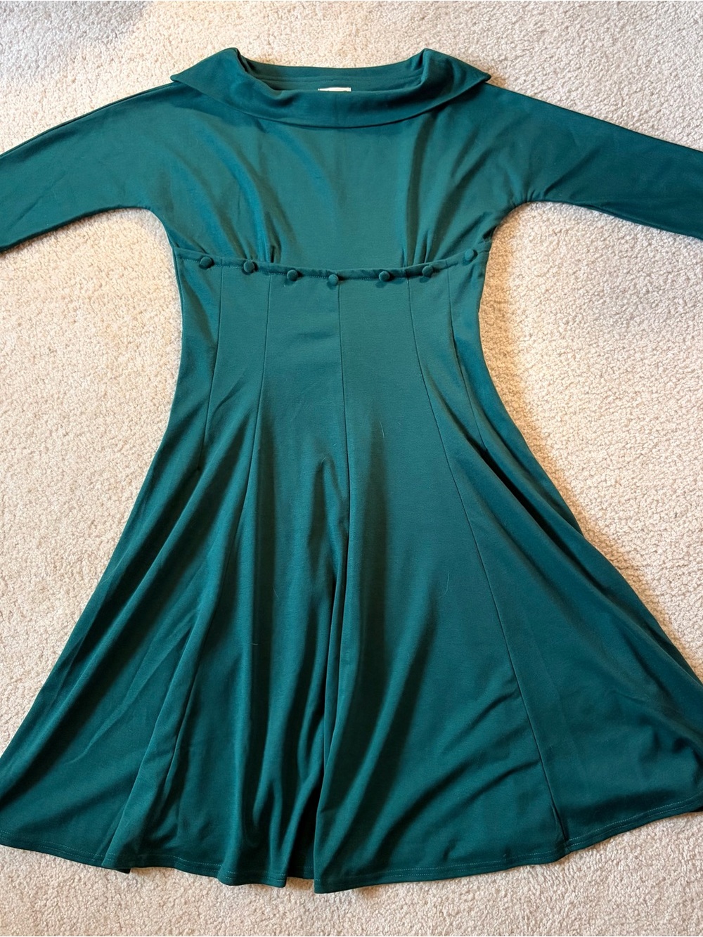 Lindy Bop Vintage-Style Green Marla Fit-and-Flare Dress | Women | XL